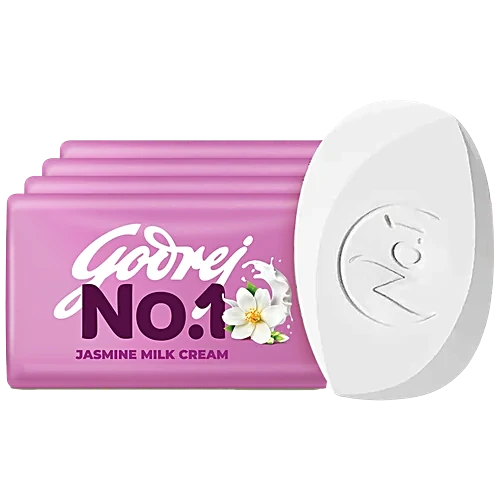 Godrej No.1 Bath Soap – Jasmine & Milk Cream